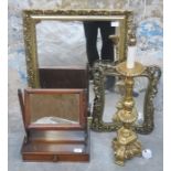 TWO GILDED MIRRORS,