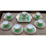 COPELAND SPODE OAKLEY TWENTY-ONE PIECE TEA SET