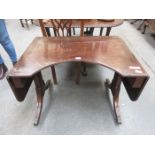 ANTIQUE MAHOGANY DROP LEAF TABLE