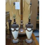 PAIR OF REPRODUCTION DECORATIVE TABLE LAMPS