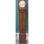 OAK CASED GRANDMOTHER CLOCK