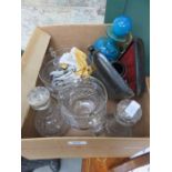 GLASSWARE INCLUDING MDINA DECANTER, ETC.