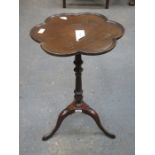 SHAPED TOPPED TRIPOD TABLE