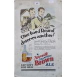 NEWCASTLE CHAMPION BROWN ALE TIN SIGN