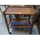 OAK TEA TROLLEY