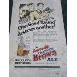 NEWCASTLE CHAMPION BROWN ALE TIN SIGN