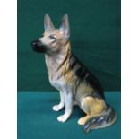 BESWICK GLAZED CERAMIC GERMAN SHEPHERD ALSATIAN, No 240,