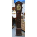 OAK BARLEY TWIST TEMPUS FUGIT GRANDMOTHER CLOCK