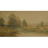 CRESWICK BOYDELL RCA, FRAMED WATERCOLOUR DEPICTING A RIVER SCENE,
