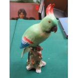 SAMPSON OF PARIS HANDPAINTED CERAMIC PARROT,