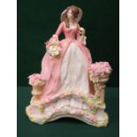 ROYAL STAFFORDSHIRE GLAZED CERAMIC FIGURE- SPRING ENCHANTMENT