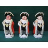 THREE BESWICK ADVERTISING TOBY JUGS- WORTHINGTONS INDIAN PALE ALE,