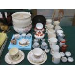 VARIOUS SUNDRY CERAMICS, NURSERY PART TEASETS, COMMEMORATIVE WEAR ETC...