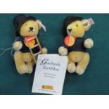 TWO STEIFF LUCKY CHIMNEY SWEEP BEARS