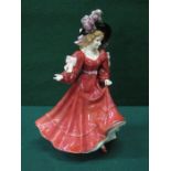 ROYAL DOULTON GLAZED CERAMIC FIGURE- PATRICIA, FIGURE OF THE YEAR,