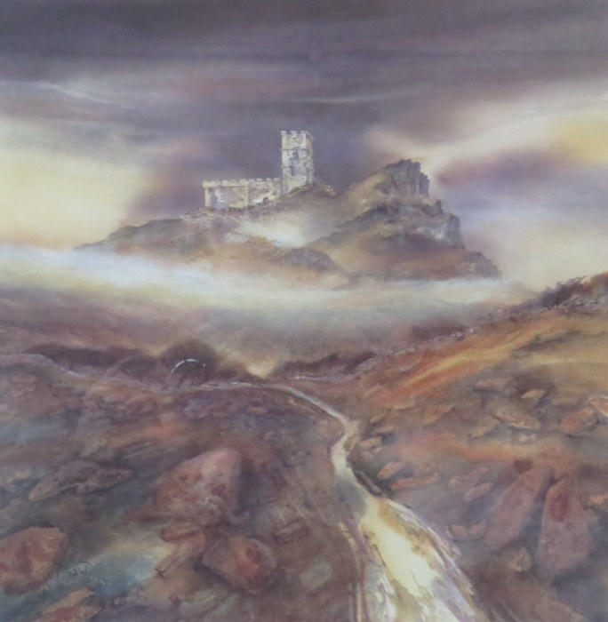 GILLIAN MCDONALD FRAMED LIMITED EDITION PENCIL SIGNED POLYCHROME PRINT - BRENT TOR. NO. 258/850.