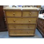 VICTORIAN TWO OVER THREE CHEST OF DRAWERS