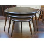 ERCOL NEST OF THREE TABLES