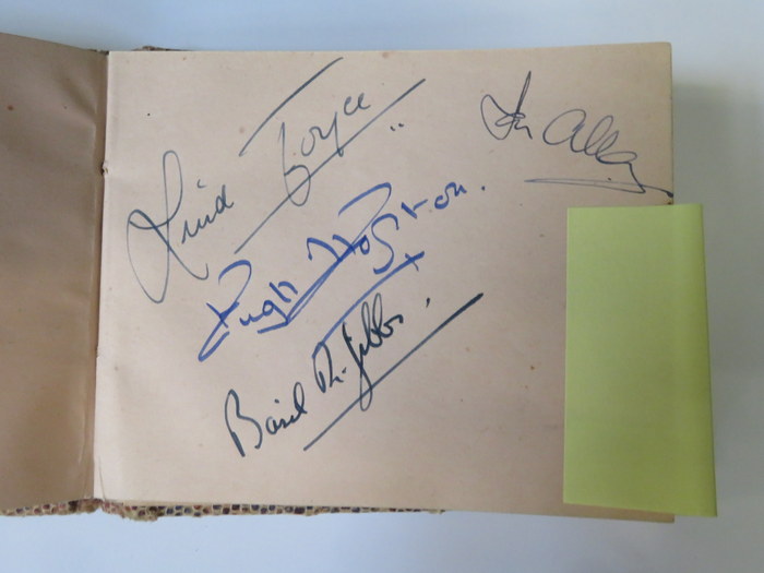 AUTOGRAPH ALBUM RELATING TO THE 1930s/40s RADIO COMEDY 'IT'S THAT MAN AGAIN'