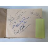 AUTOGRAPH ALBUM RELATING TO THE 1930s/40s RADIO COMEDY 'IT'S THAT MAN AGAIN'