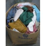 LARGE QUANTITY OF VINTAGE CLOTHES, BAGS AND TIES, ETC.