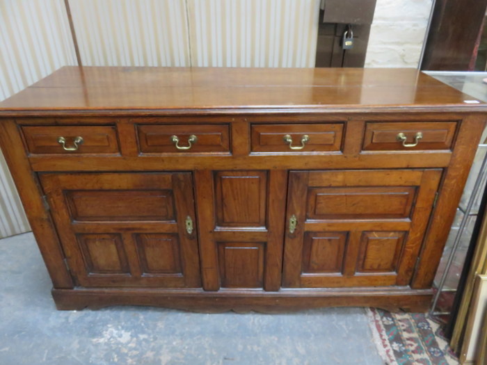 ANTIQUE OAK DRESSER BASE