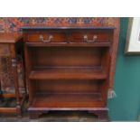 REPRODUCTION TWO DRAWER HALL TABLE WITH SHELF BELOW