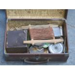 BOX OF VARIOUS FISHING ACCESSORIES