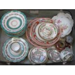 SUNDRY LOT OF CERAMICS INCLUDING VICTORIAN DESSERT SERVICE,