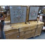 STRIPPED PINE VICTORIAN SIDEBOARD