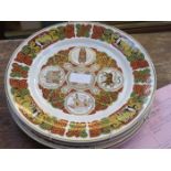 SET OF FOUR SPODE COLLECTORS PLATES