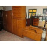 G PLAN STYLE FOUR PIECE BEDROOM SUITE