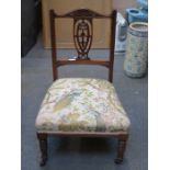 SINGLE LOW SEATED BEDROOM CHAIR