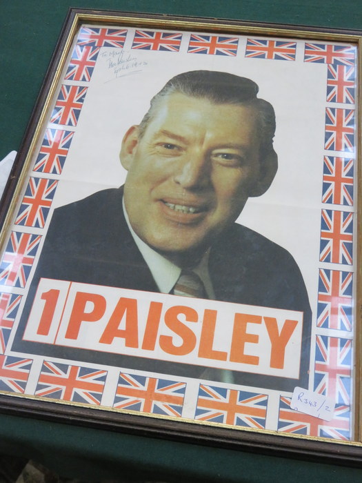 SIGNED PICTURE OF IAN PAISLEY