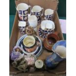 MIXED LOT OF SUNDRY CERAMICS, PART TEA SETS, ETC,