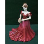 COALPORT GLAZED CERAMIC LADIES OF FASHION FIGURE- JENNY