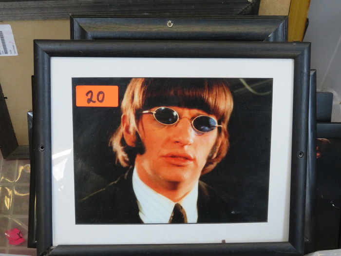 LARGE QUANTITY OF VARIOUS FRAMED BEATLES PHOTO PRINTS