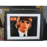LARGE QUANTITY OF VARIOUS FRAMED BEATLES PHOTO PRINTS