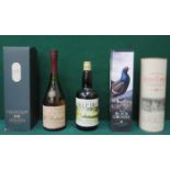 FIVE VARIOUS UNOPENED BOTTLES OF WHISKY INCLUDING THE BALVENIE, LAGAVULIN, THE GLEN TURRET,