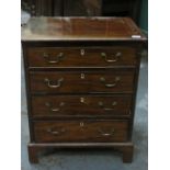 SMALL MAHOGANY FOUR DRAWER CHEST