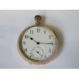 18cT GOLD GENTS POCKET WATCH