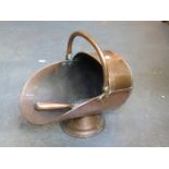 COPPER COAL SCUTTLE