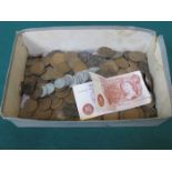PARCEL OF MAINLY BRITISH COINAGE AND BANKNOTES
