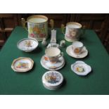 MIXED LOT OF VARIOUS SOUVENIR WARE INCLUDING PARAGON LOVING CUP, ETC,