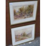 TWO FRAMED WATERCOLOURS, BOTH UNSIGNED, POSSIBLY BY CHARLES ESSENHIGH CORKE,