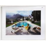 Slim Aarons (1916 - 2006, American), Poolside Gossip, a large 1960's C print, frame size 125 x