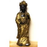 A large Chinese gilt bronze figure of a standing Bodhisattva, H. 76cm.