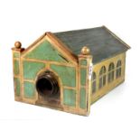 A rare theatre style wooden peepshow, 38 x 23 x 20cm, together with a folding partially complete