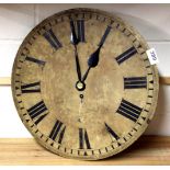 An early 19th century clock face Dia. 41cm and fuse movement.