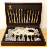 An Arthur Price cased silver plated cutlery set.